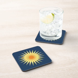 Dessous-de-verre Choisissez vos propres couleurs - Retro Starburst 