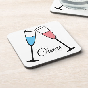 Dessous-de-verre Choisissez votre propre couleur - Fun Champagne Gl