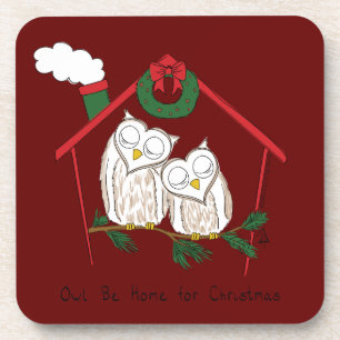 Dessous-de-verre Chouette de Noël Be Accueil mignonne