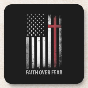 Dessous-de-verre Christian US USA Drapeau américain Christ Faith su