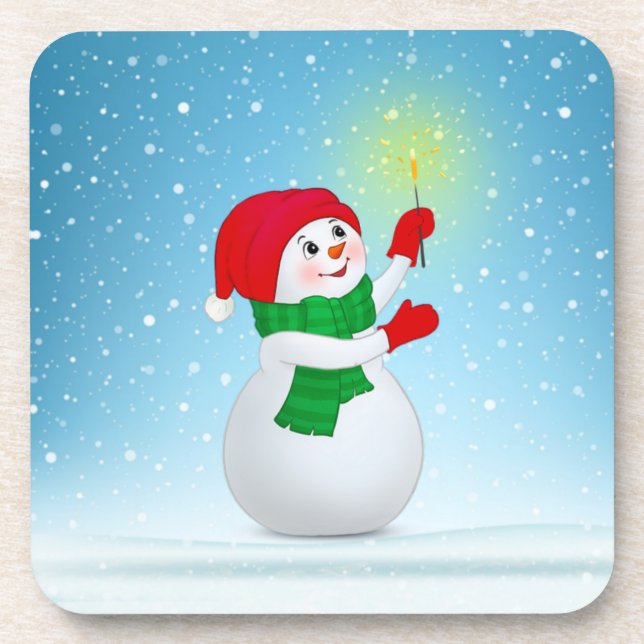 Dessous-de-verre Christmas Snowman (Devant)