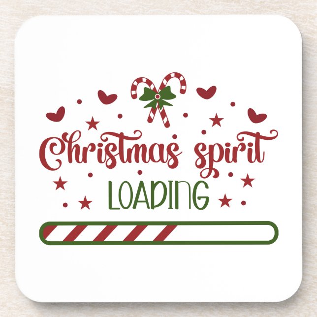 Dessous-de-verre Christmas Spirit Chargement Funny Holiday (Devant)