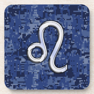 Dessous-de-verre Chrome comme Leo Connexion Marine Camo numérique b
