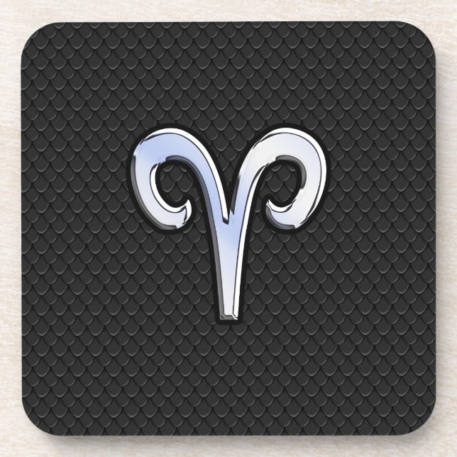 Dessous-de-verre Chromosome moderne Like Aries Zodiac Sign (Devant)
