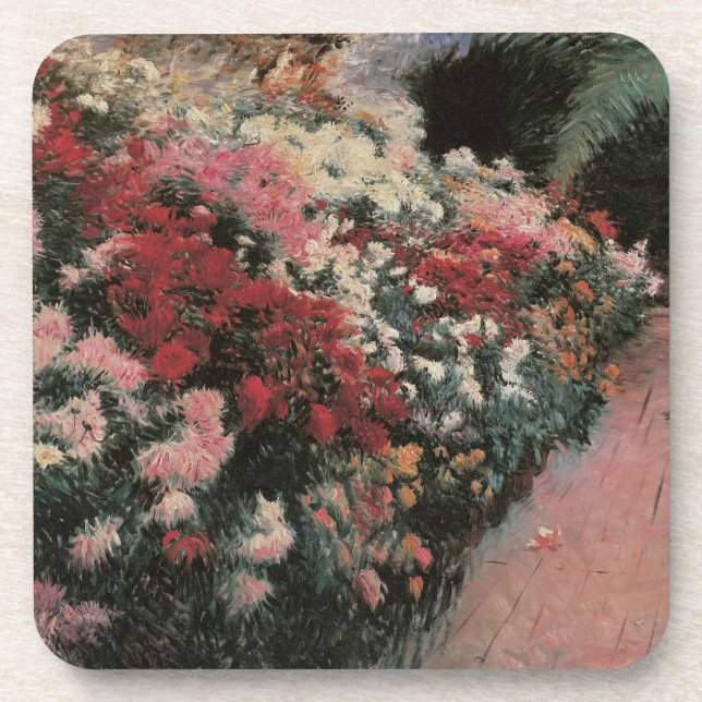Dessous-de-verre Chrysanthèmes par Dennis Bunker Miller, Art (Devant)