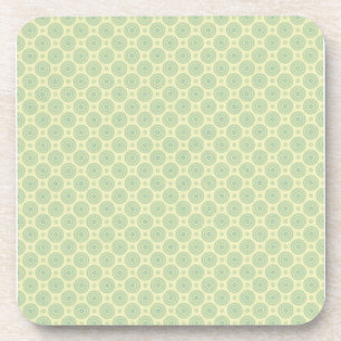 Dessous-de-verre Cibles bleu pastel sur jaune