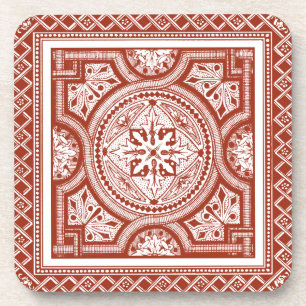 Dessous-de-verre Cinnabar Woodblock IV