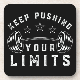 Dessous-de-verre Citation de gym pour Continuer à Pousser Vos Limit