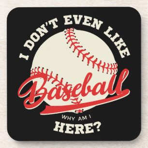 Dessous-de-verre Citation drôle de baseball sportif