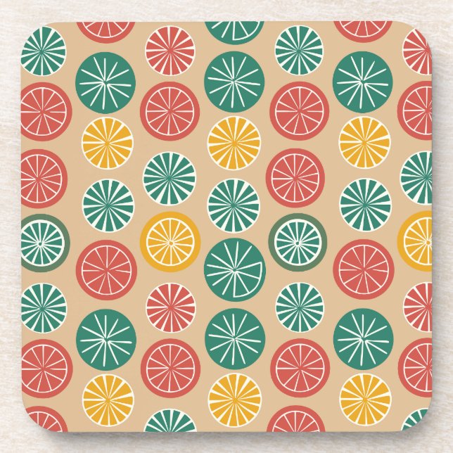 Dessous-de-verre Citrons colorés (Devant)