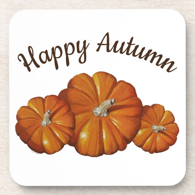 Dessous de verre citrouille (Devant)