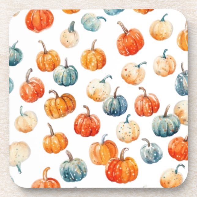 Dessous-de-verre Citrouille élégant (Devant)
