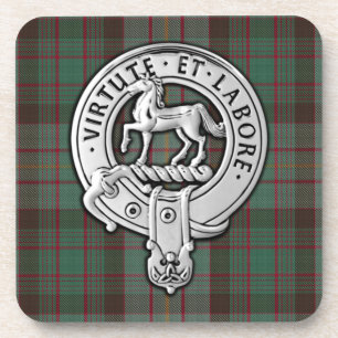 Dessous-de-verre Clan Cochrane Crest & Hunting Tartan