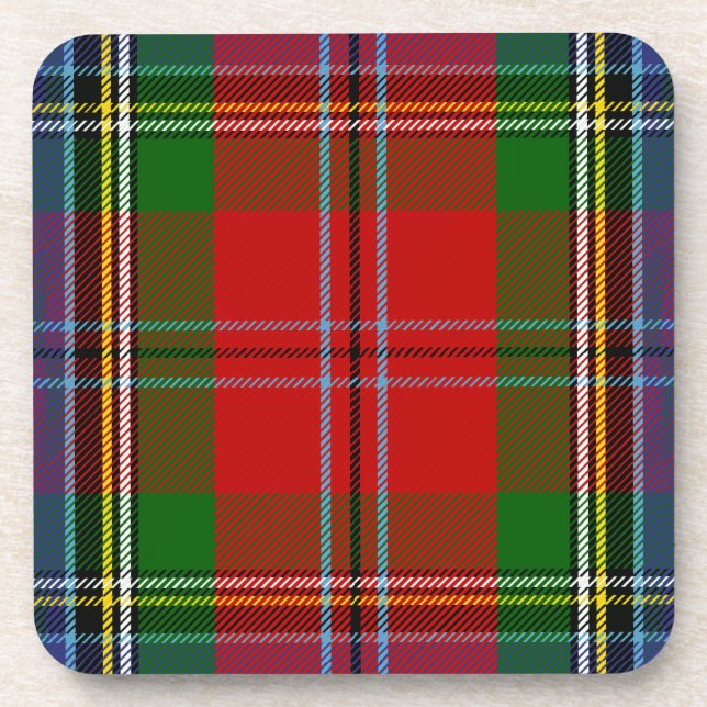 Dessous-de-verre Clan écossais MacLean de Duart Tartan Plaid (Devant)