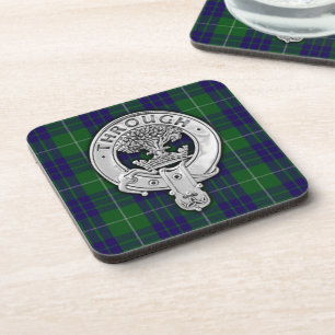 Dessous-de-verre Clan Hamilton Crest & Hunter Tartan