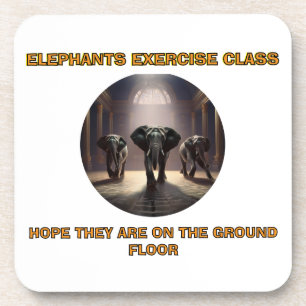 Dessous-de-verre Classe de danse des éléphants