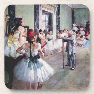 Dessous-de-verre Classe de danse par Edgar Degas, Ballet Art Vintag