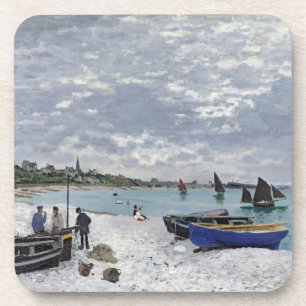 Dessous-de-verre Claude Monet la plage chez Sainte-Adresse