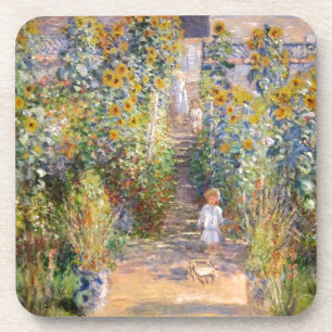 Dessous-de-verre Claude Monet le jardin de l'artiste chez Vétheuil,
