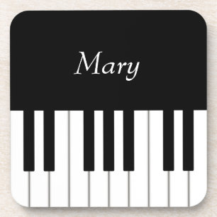 Dessous-de-verre Clavier de piano classique Musique personnalisée