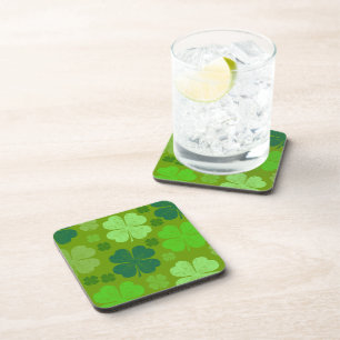 Dessous-de-verre Clovers verts, Lucky Clovers, Saint Patrick's Day