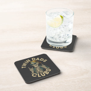 Dessous-de-verre  Club des papas jumeaux squelettes