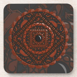 Dessous-de-verre Coaster Carré Mandala Lion