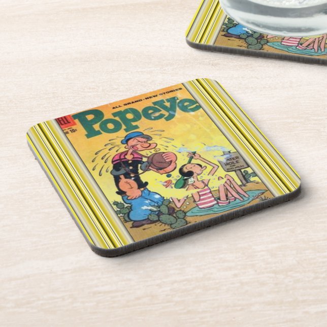 Dessous-de-verre Coaster de boisson Popeye (Côté gauche)