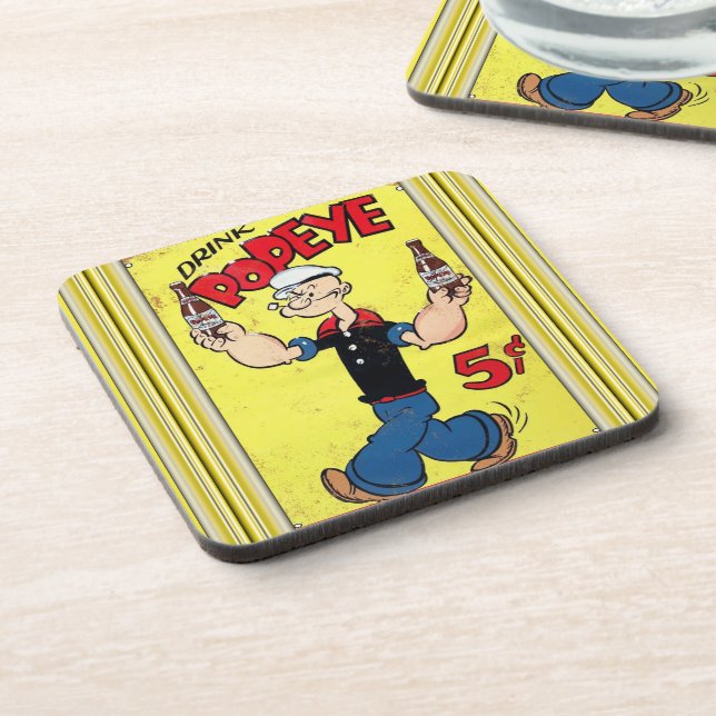 Dessous-de-verre Coaster de boisson Popeye (Côté gauche)