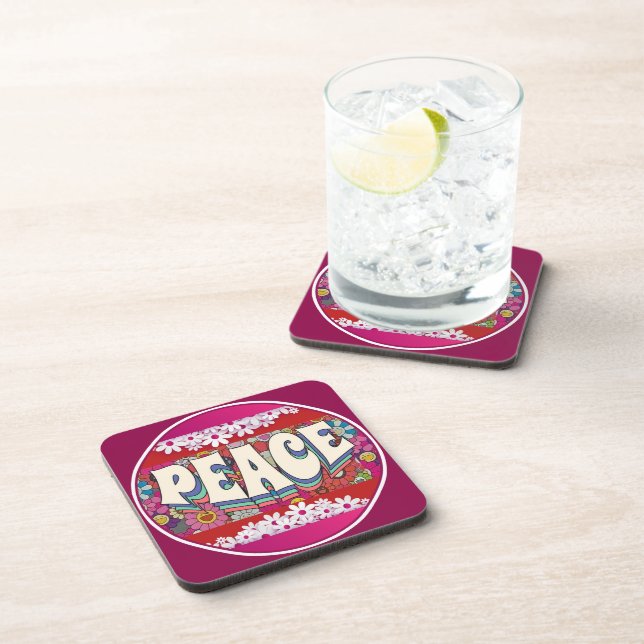 Dessous-de-verre Coaster de boissons de la paix (Côté Droit)