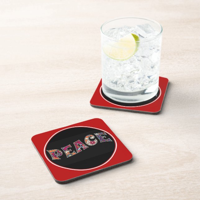 Dessous-de-verre Coaster de boissons de la paix (Côté Droit)