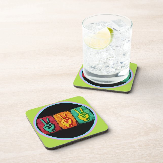 Dessous-de-verre Coaster de boissons de la paix (Côté Droit)