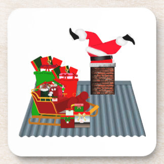 Dessous-de-verre Coasters Up On a Rooftop