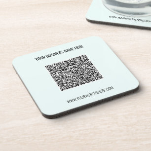 Dessous-de-verre Code QR et texte personnalisé professionnel person