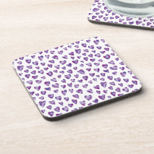 Dessous-de-verre Coeur aquarelle