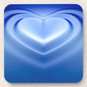 Dessous-de-verre Coeur bleu