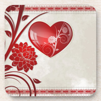 Dessous-de-verre Coeur de fleur