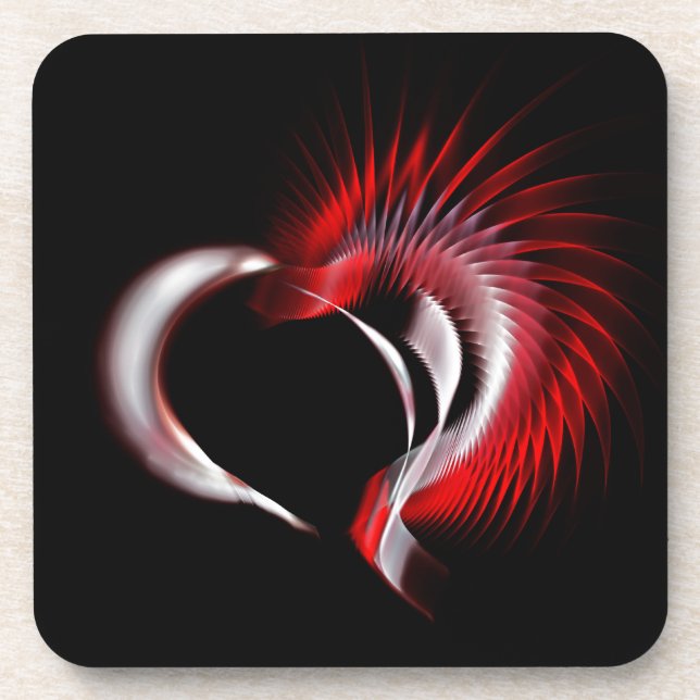 Dessous-de-verre Coeur métallique (Devant)