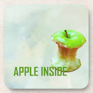 Dessous-de-verre Coeur vert pomme