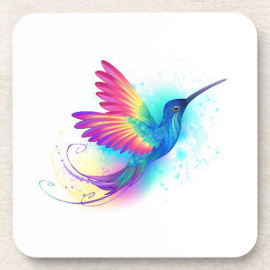 Dessous-de-verre Colibri arc-en-ciel exotique