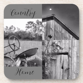 Dessous-de-verre Collage de la grange de tracteur "Country Home"