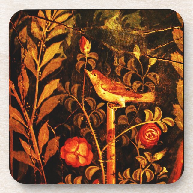 DESSOUS-DE-VERRE COLLECTION POMPEII / NUIT AVEC ROSES (Devant)