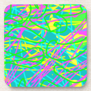 Dessous-de-verre Color My Dreams Scribble Motif Expressive Artsy