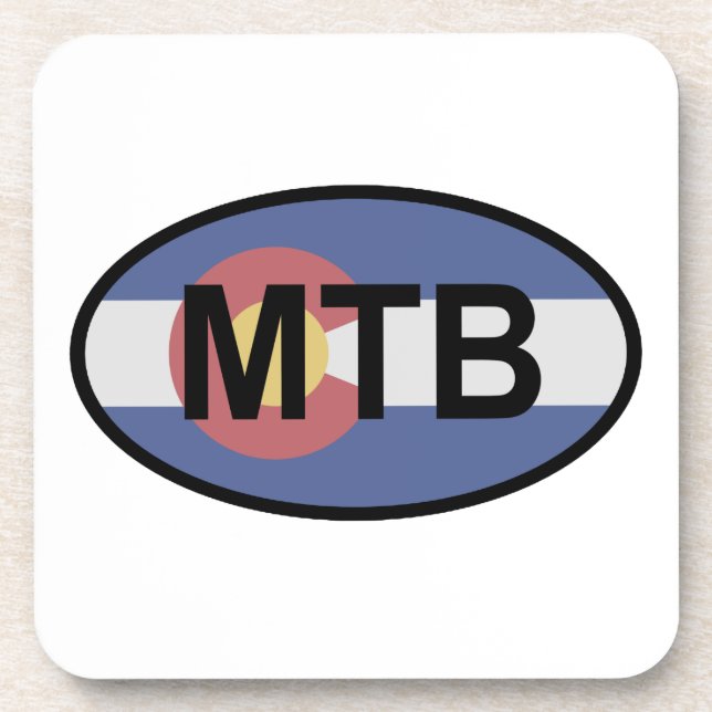 Dessous-de-verre Colorado Drapeau VTT (Devant)