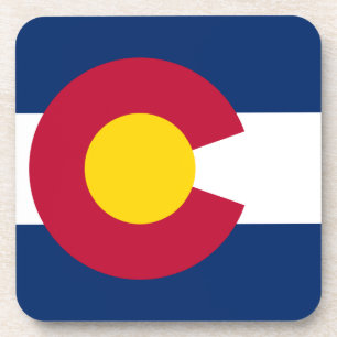 Dessous-de-verre Colorado : Le drapeau américain du centenaire