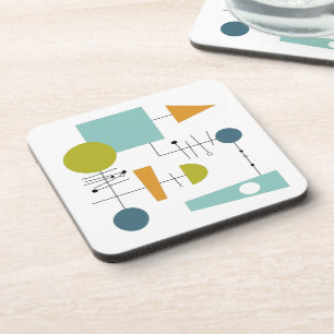 Dessous-de-verre Colorful Retro Flow Chart