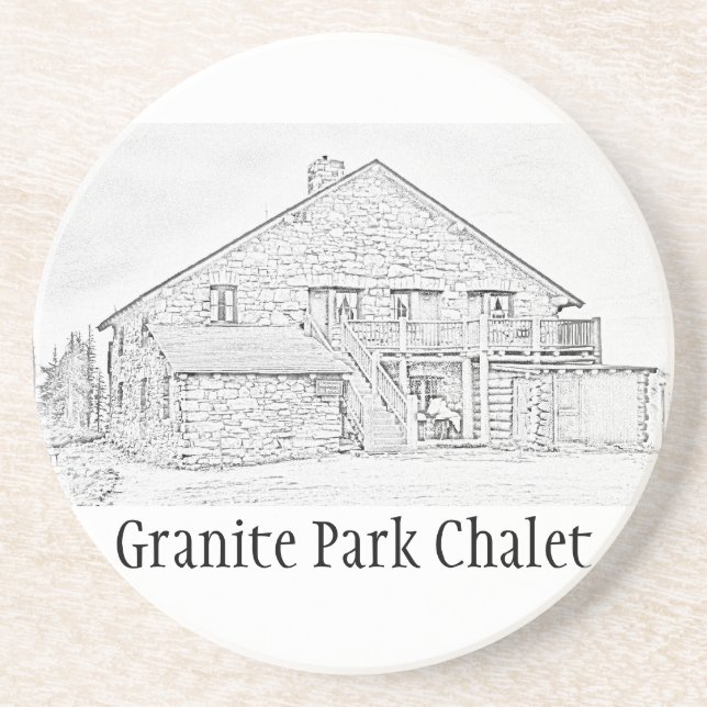 Dessous de verre commémoratifs de chalet de parc (Devant)