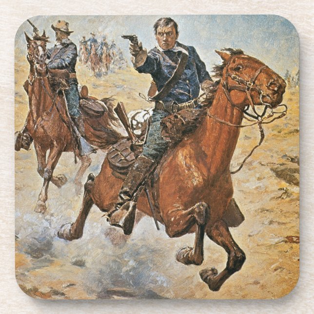 Dessous-de-verre Complètement Sure : un soldat de la cavalerie des (Devant)