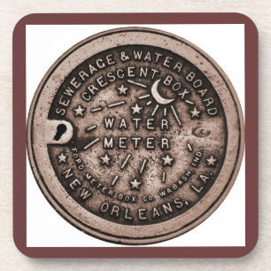 Dessous-de-verre Compteur d'eau Lid Bourbon St.