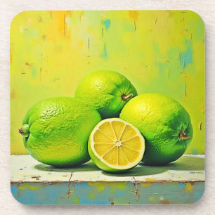 Dessous-de-verre Conception de la pop été brillante de Limes